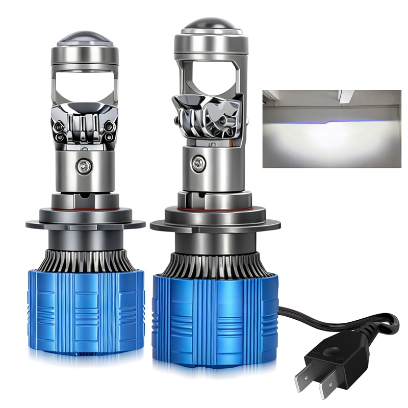 Universal Motorcycle Led Headlight Projector - 2 szt. żarówek samochodowych H7 z