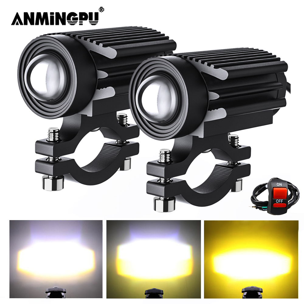 Universal Motorcycle Led Headlight Projector - Motocyklowe światła LED akcesoria motocyklowe reflektory