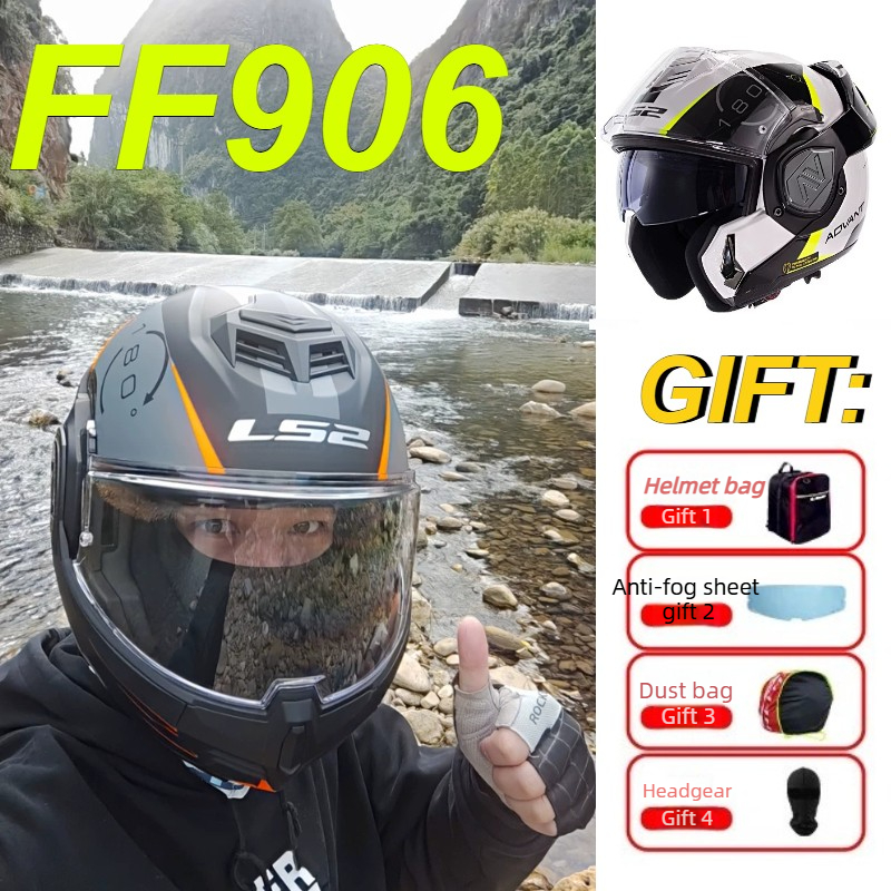 Modular Flip Up Motorcycle Helmet Dot Approved - Kask motocyklowy modułowy LS2 FF906 Advant