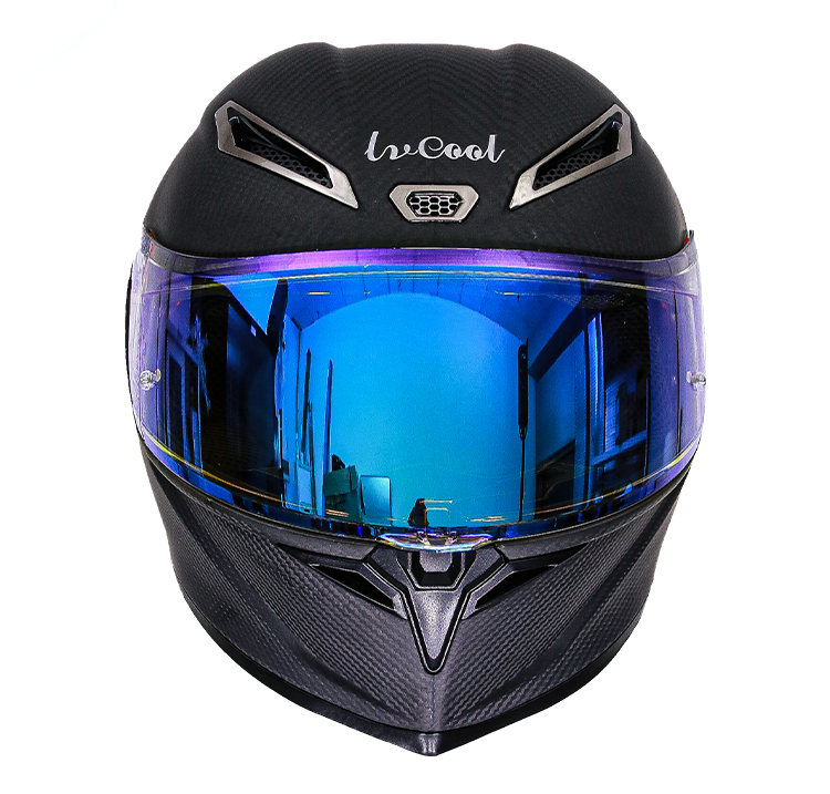 Carbon Fiber Lightweight Motorcycle Helmet - Kask motocyklowy integralny z włókna węglowego,