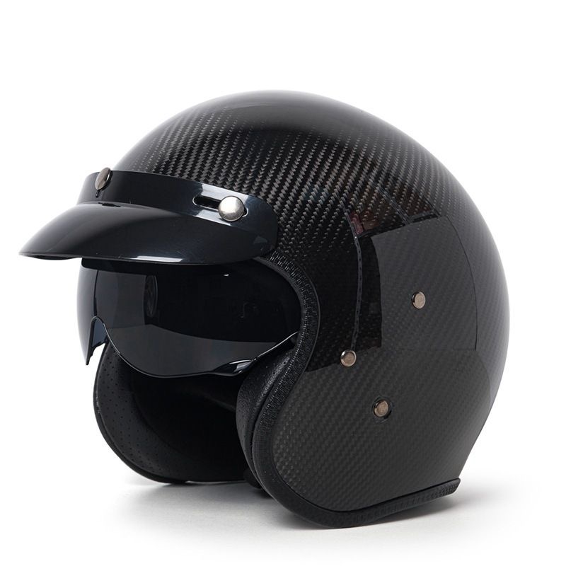 Carbon Fiber Lightweight Motorcycle Helmet - Gorąca wyprzedaż Półkask Jet Premium z