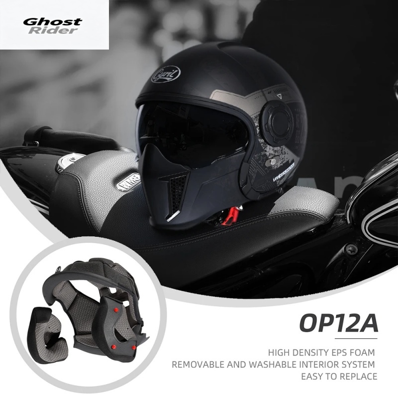 Quick Release Buckle Motorcycle Helmet - OP12A Modularny kask motocyklowy, podnoszony kask