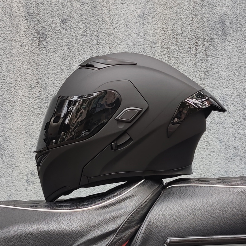 Modular Flip Up Motorcycle Helmet Dot Approved - Kaski motocyklowe ORZ z podwójnymi wizjami,