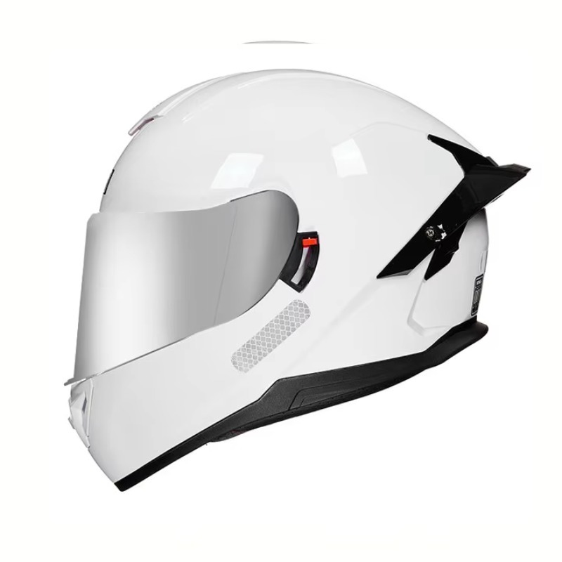 Dual Visor Motorcycle Racing Helmet - Kask motocyklowy Airo, pełnotwarzowy, z podwójnym