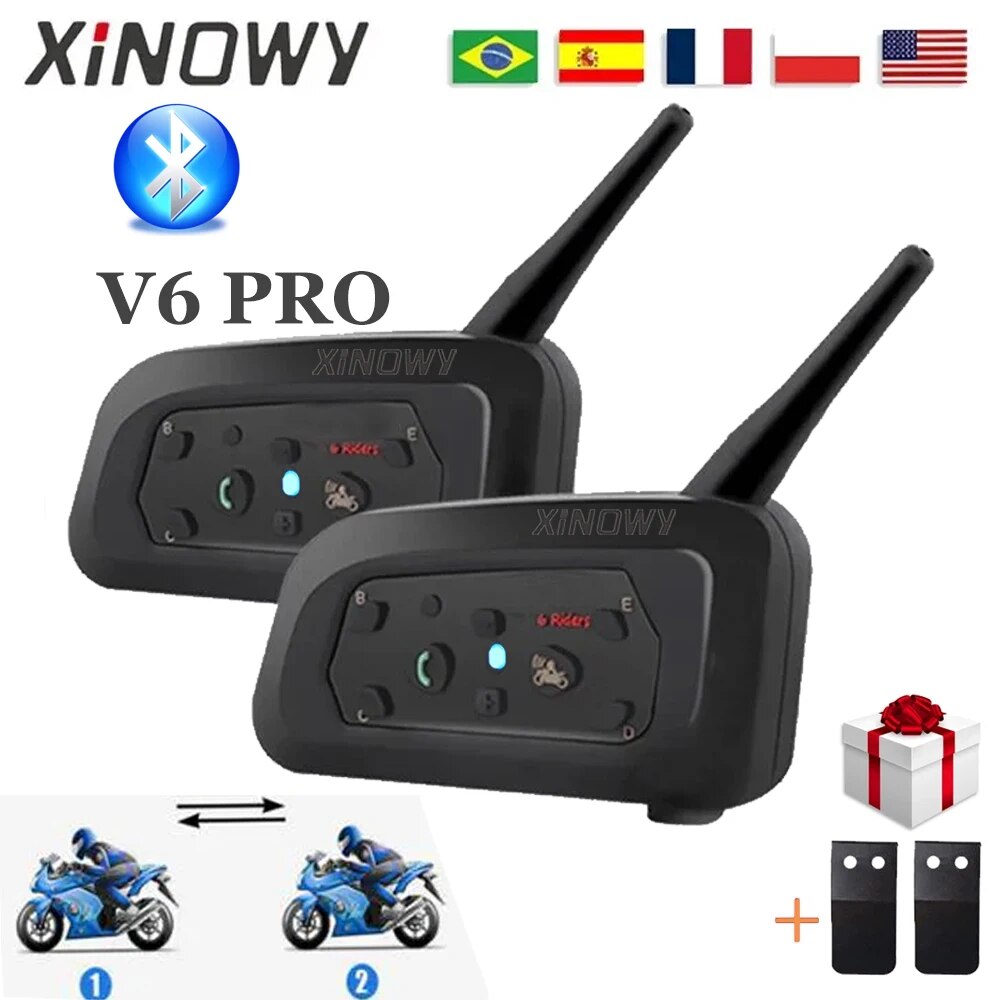 Full Face Motorcycle Helmet With Bluetooth - XiNOWy V6 PRO interkom w kasku