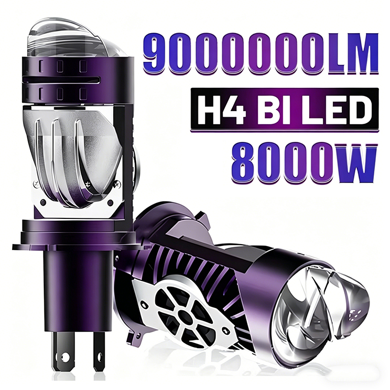 Universal Motorcycle Led Headlight Projector - Żarówka LED do reflektorów 8000W H4/9003/HB2