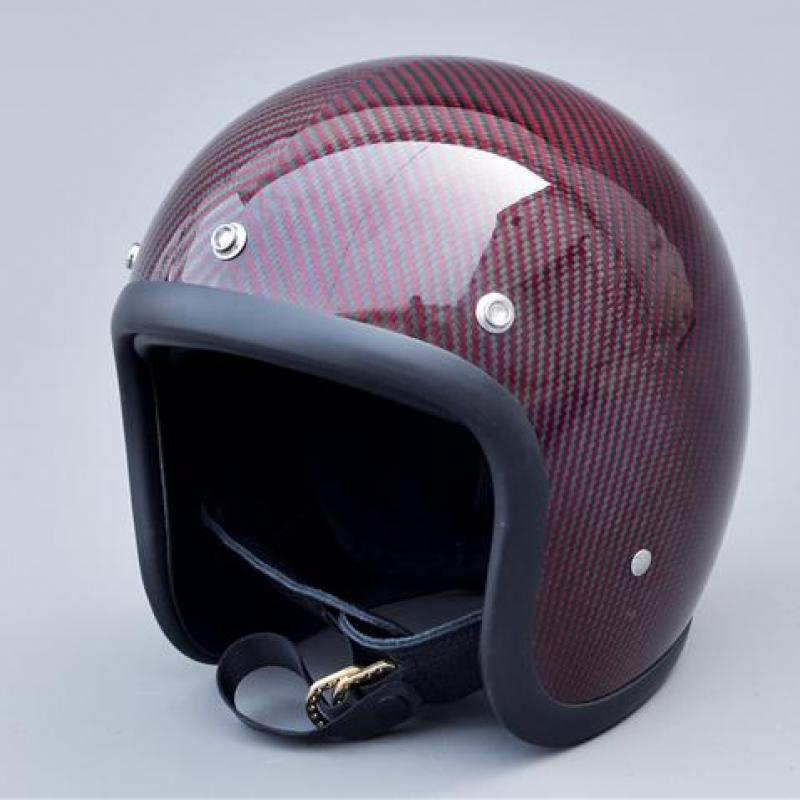 Carbon Fiber Lightweight Motorcycle Helmet - Klasyczny, vintage kask otwarty z lekkiego