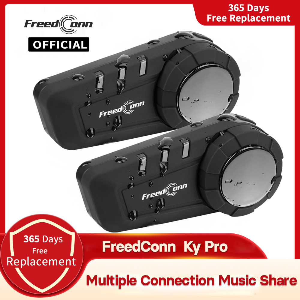 Universal Motorcycle Helmet Intercom Headset - Freedconn KY Pro Motocyklowy Interkom Bluetooth