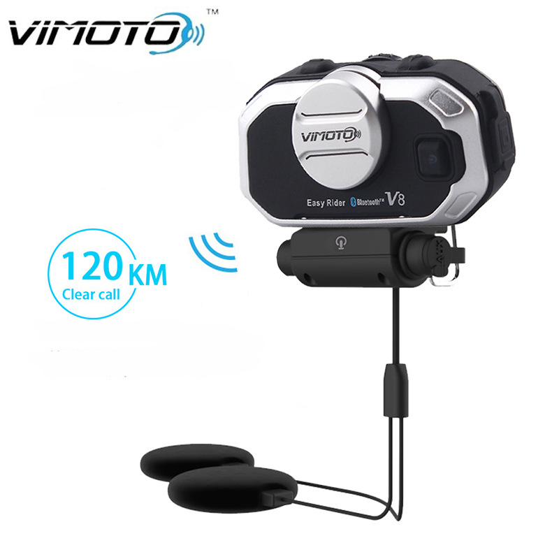 Universal Motorcycle Helmet Intercom Headset - Zestaw słuchawkowy Bluetooth Stereo Interkom do