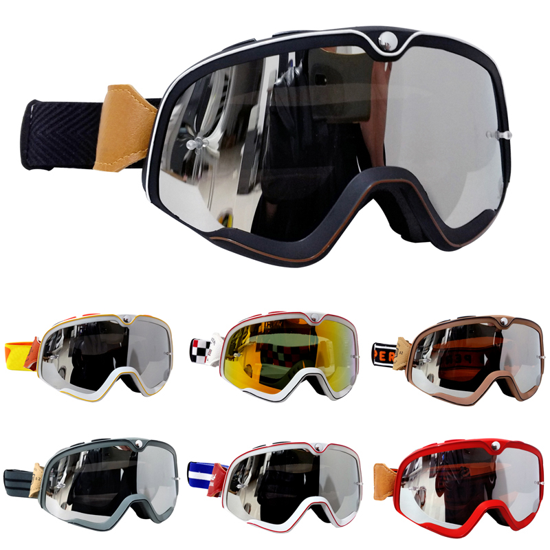 Off Road Motocross Helmet Goggles Set - Retro gogle motocrossowe MX Off Road