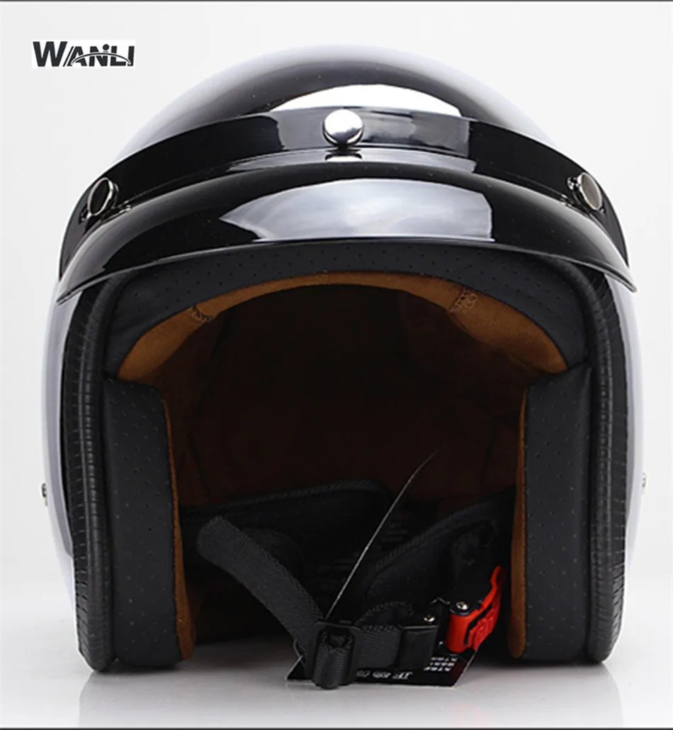 Lustrzany Srebrny Chromowany K – Vintage Open Face Retro Helmet recenzja i cena