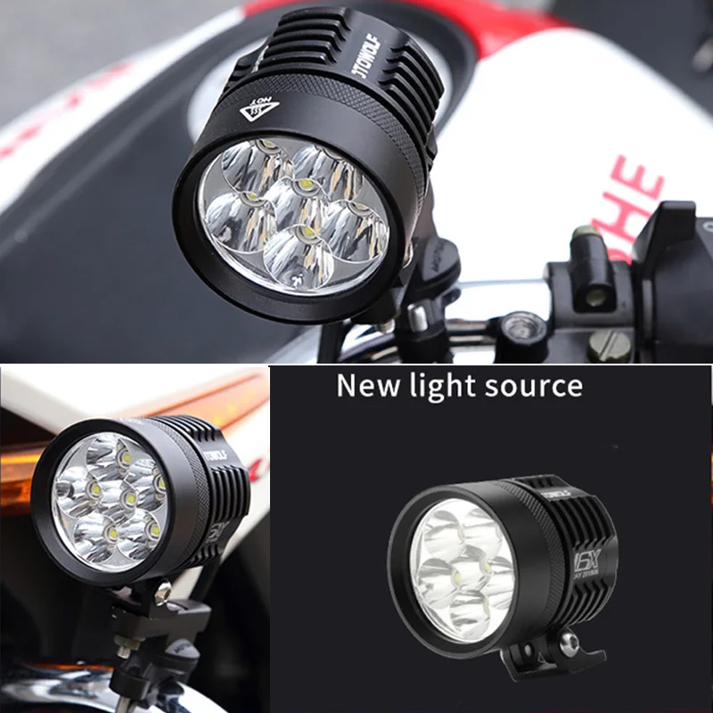 Dwukolorowa lampa LED strobosk – Universal Motorcycle Led Headlight Projector recenzja i cena