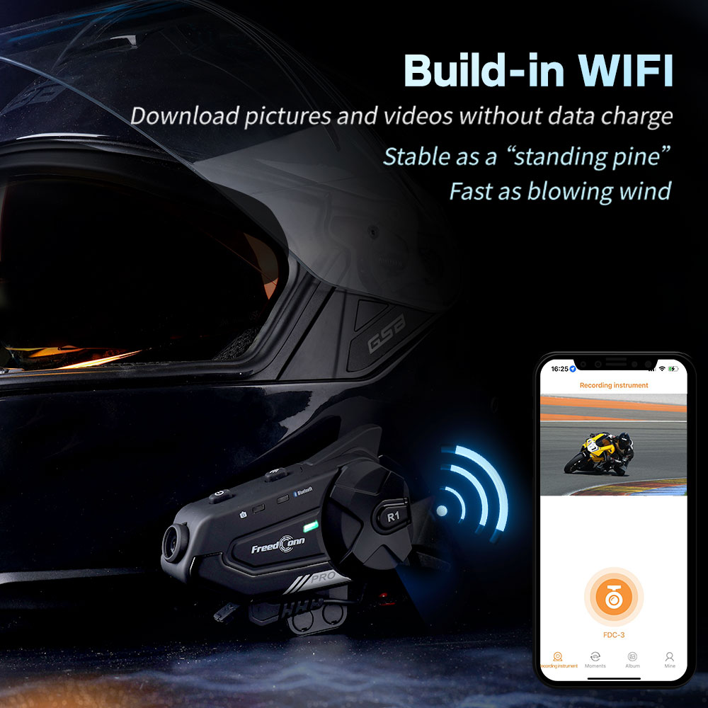 Interkom motocyklowy Freedconn – Universal Motorcycle Helmet Intercom Headset recenzja i cena