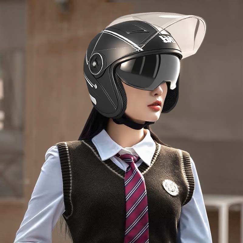 Kask motocyklowy z podwójnym w – Dual Visor Motorcycle Racing Helmet recenzja i cena