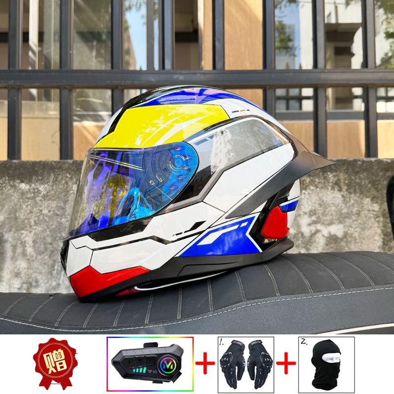 Kask motocyklowy ORZ Bluetooth – Full Face Motorcycle Helmet With Bluetooth recenzja i cena
