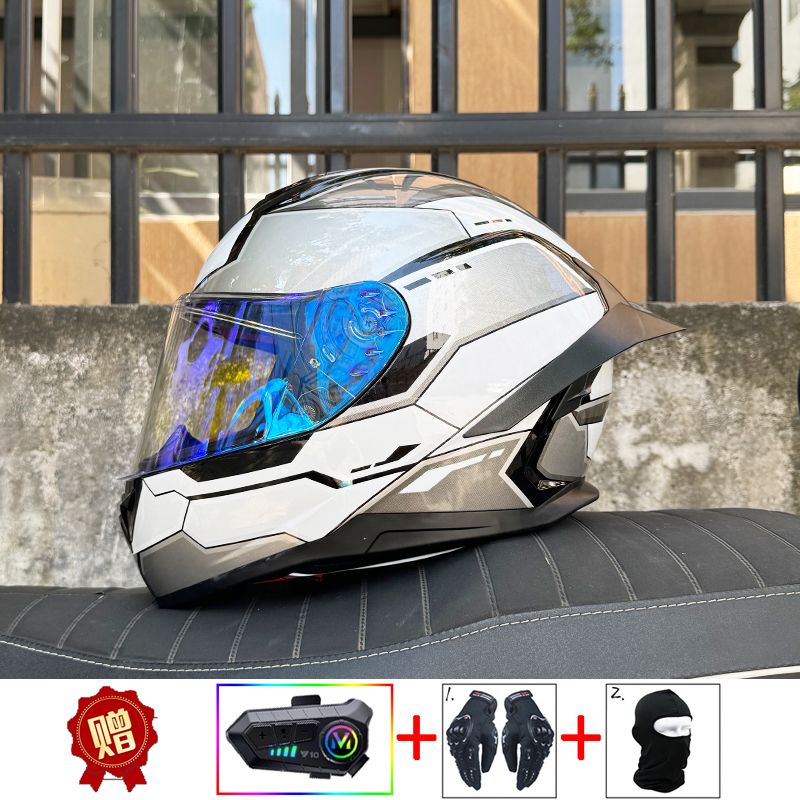 Kask motocyklowy ORZ Bluetooth – Full Face Motorcycle Helmet With Bluetooth recenzja i cena
