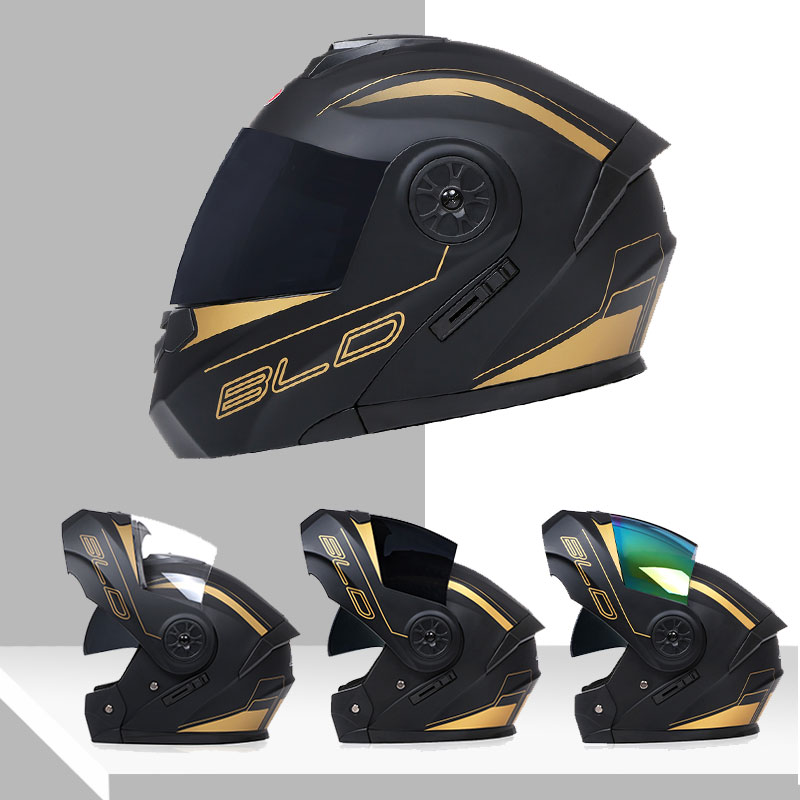 Kask motocyklowy z podwójnymi  – Dual Visor Motorcycle Racing Helmet recenzja i cena