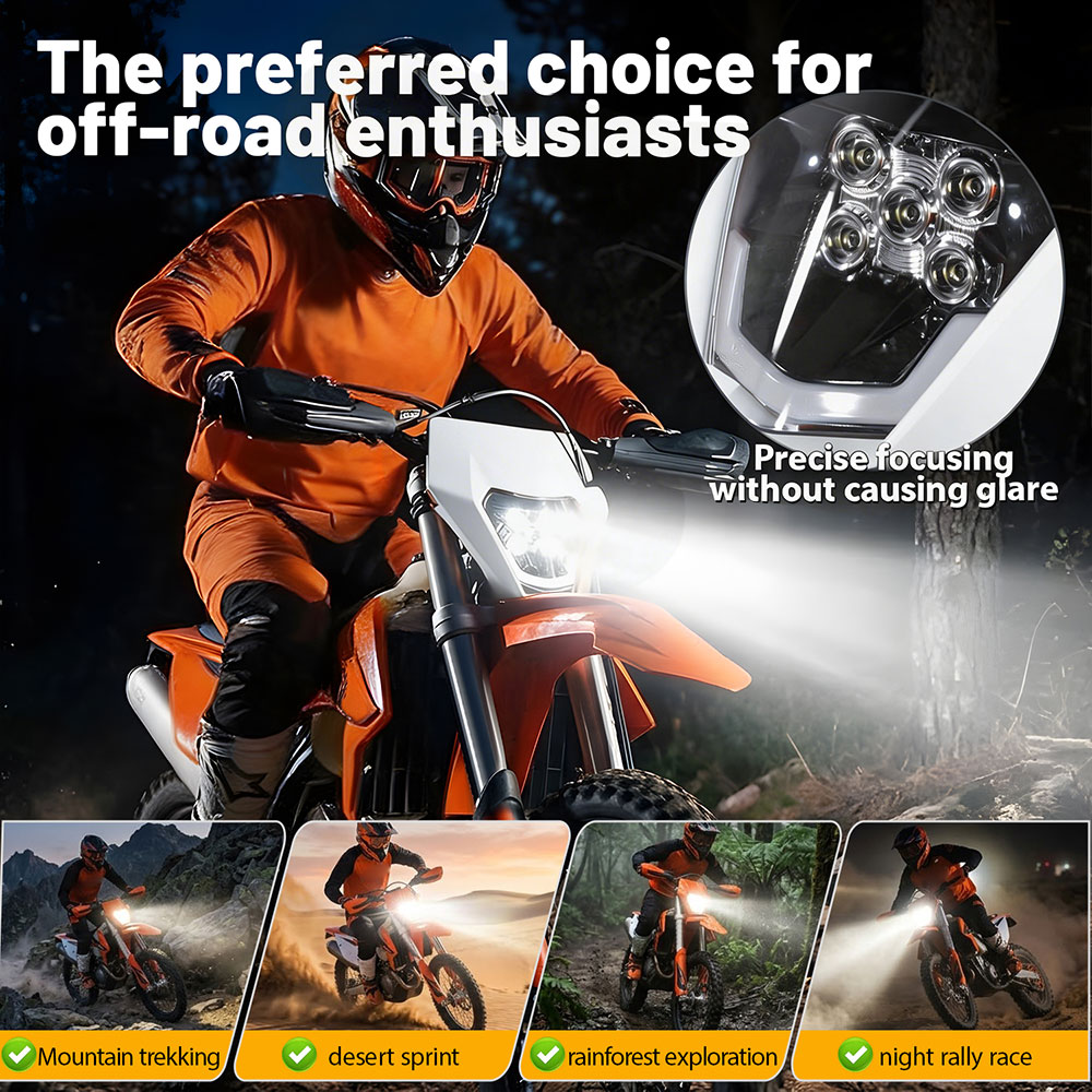 Uniwersalna lampa przednia LED – Universal Motorcycle Led Headlight Projector recenzja i cena
