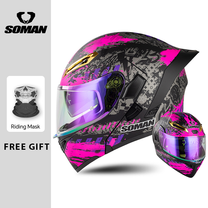Kask motocyklowy męski z homol – Modular Flip Up Motorcycle Helmet Dot Approved recenzja i cena