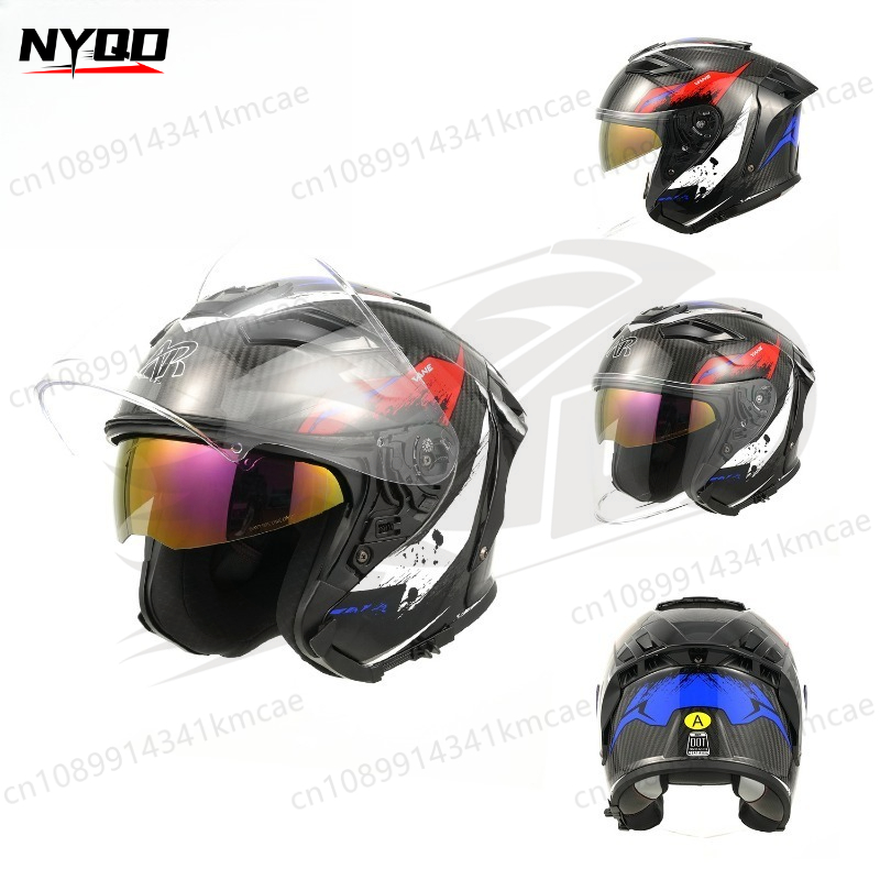 Kask motocyklowy z włókna węgl – Carbon Fiber Lightweight Motorcycle Helmet recenzja i cena
