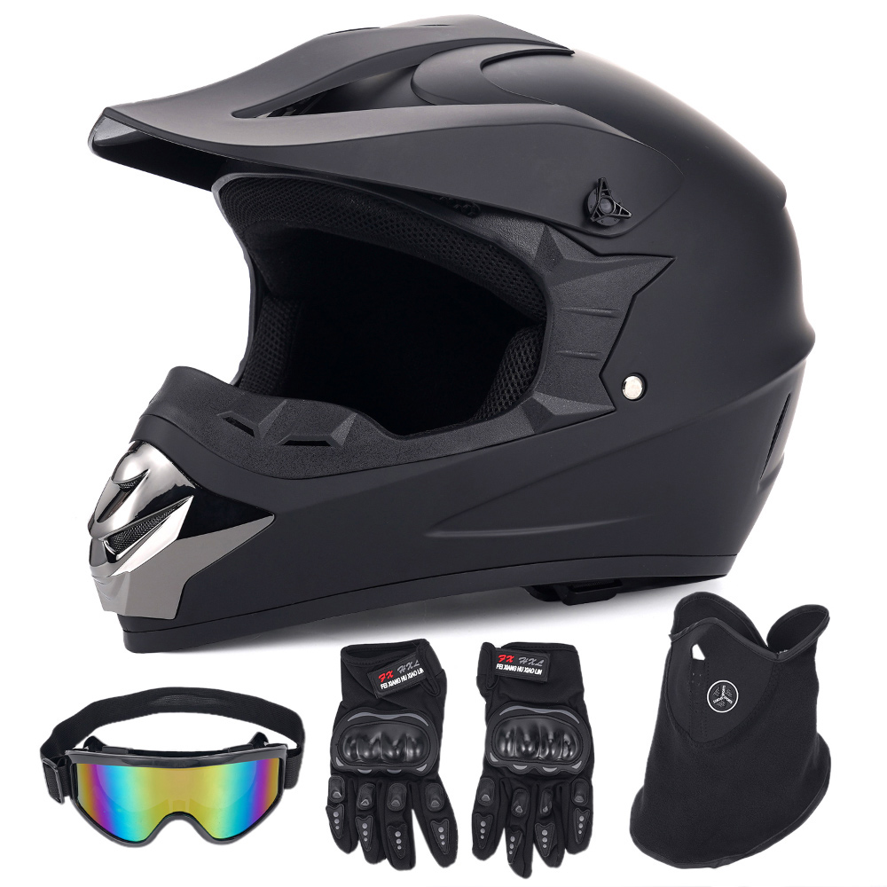 Czteroczęściowy zestaw kasku m – Off Road Motocross Helmet Goggles Set recenzja i cena