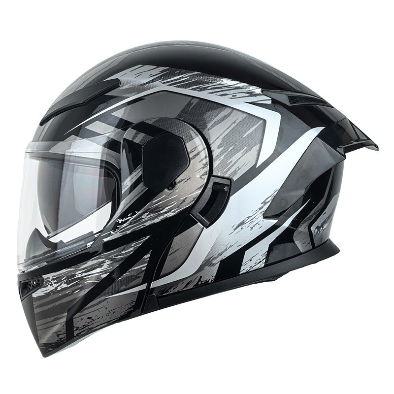 Kask motocyklowy modułowy z po – Modular Flip Up Motorcycle Helmet Dot Approved recenzja i cena