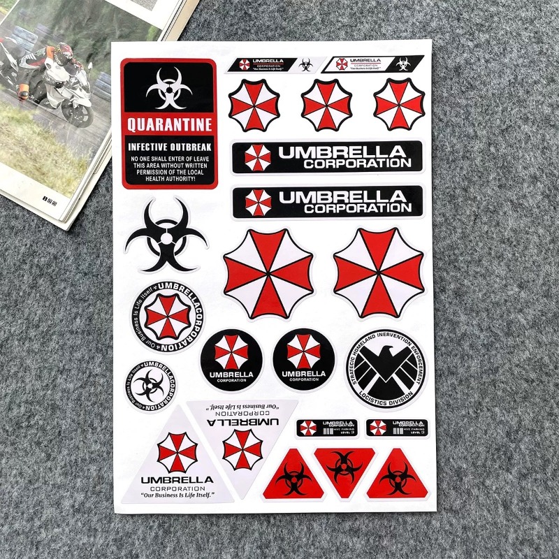 Naklejki ostrzegawcze Umbrella – Motorcycle Helmets recenzja i cena