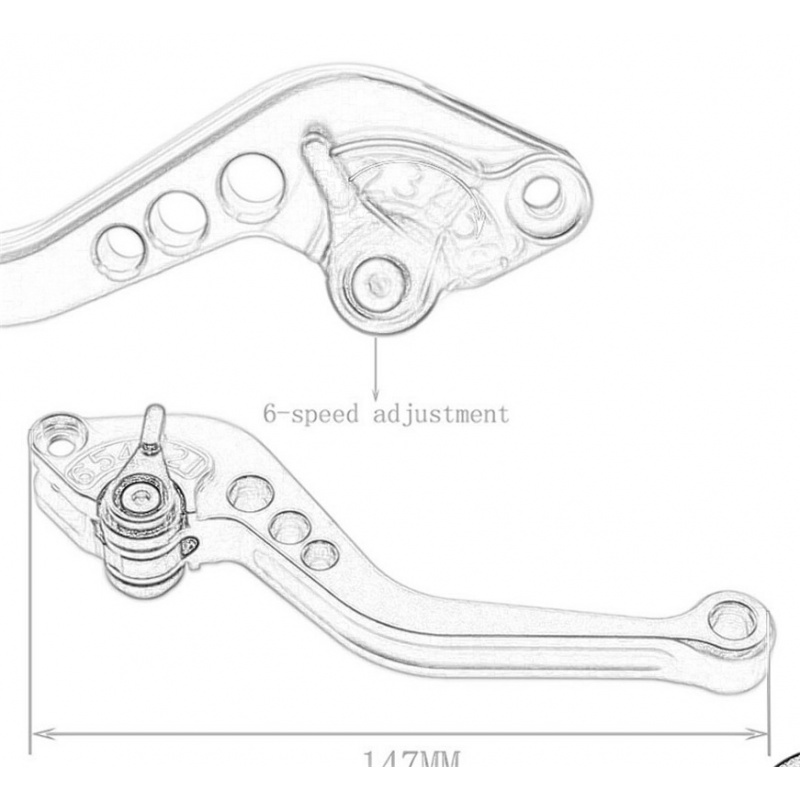 Krótkie aluminiowe klamki hamu – Cnc Aluminum Adjustable Brake Clutch Levers recenzja i cena