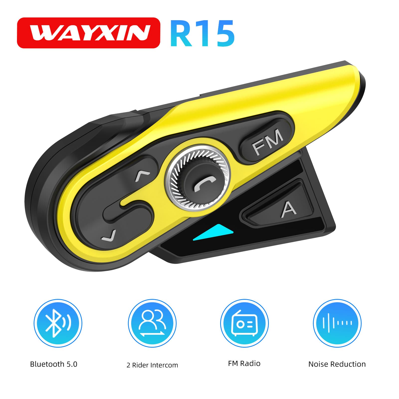 WAYXIN R15 Motocyklowy Interko – Universal Motorcycle Helmet Intercom Headset recenzja i cena