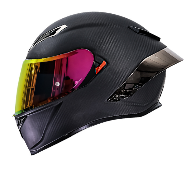 Kask motocyklowy integralny z  – Carbon Fiber Lightweight Motorcycle Helmet recenzja i cena