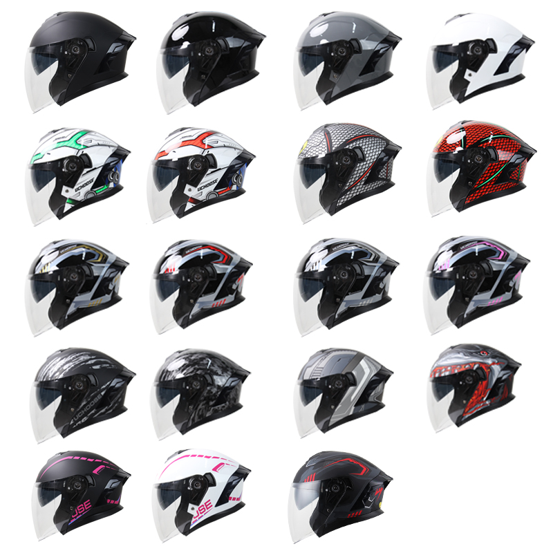Kask motocyklowy 715 z podwójn – Dual Visor Motorcycle Racing Helmet recenzja i cena