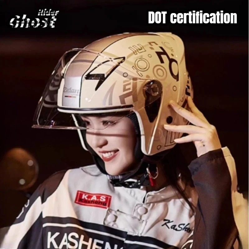 Kask motocyklowy odkryty w sty – Vintage Open Face Retro Helmet recenzja i cena