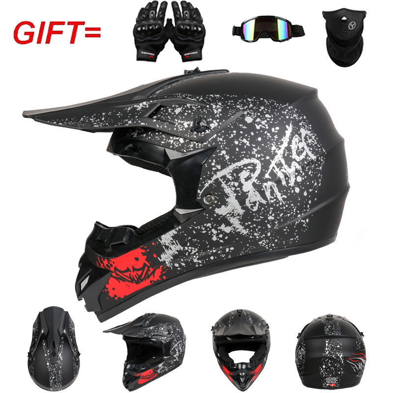 Kask motocyklowy terenowy inte – Off Road Motocross Helmet Goggles Set recenzja i cena