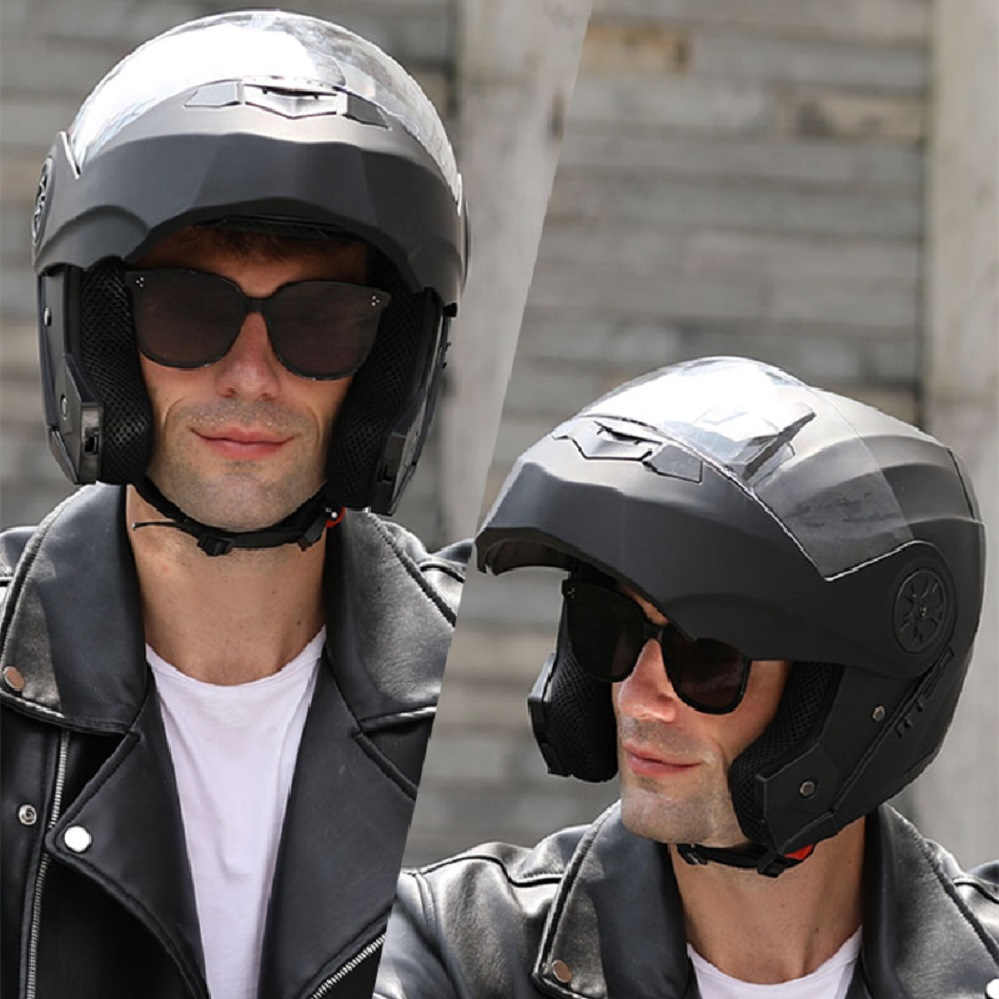 Modułowy kask motocyklowy z po – Modular Flip Up Motorcycle Helmet Dot Approved recenzja i cena