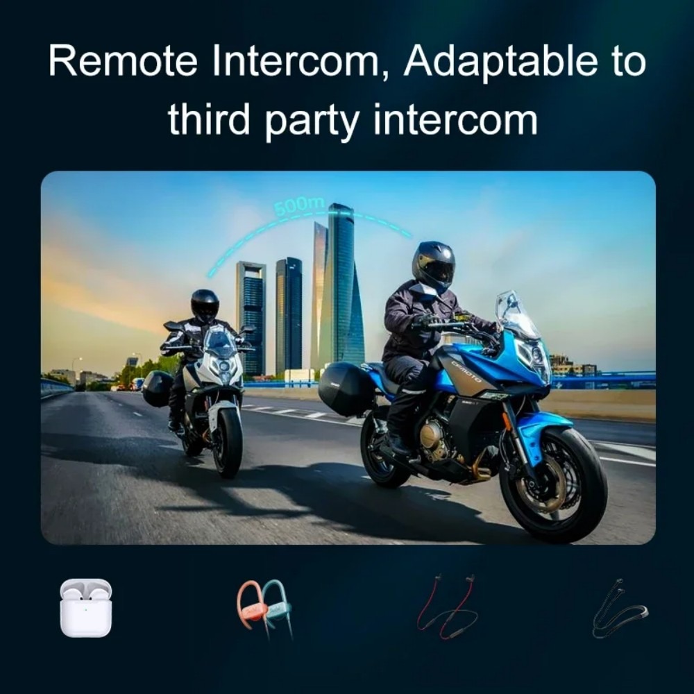 1 lub 2 sztuki bezprzewodowych – Universal Motorcycle Helmet Intercom Headset recenzja i cena