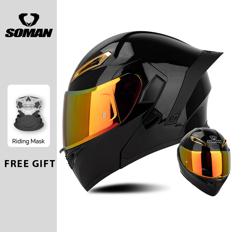 Kask motocyklowy unisex z podw – Dual Visor Motorcycle Racing Helmet recenzja i cena