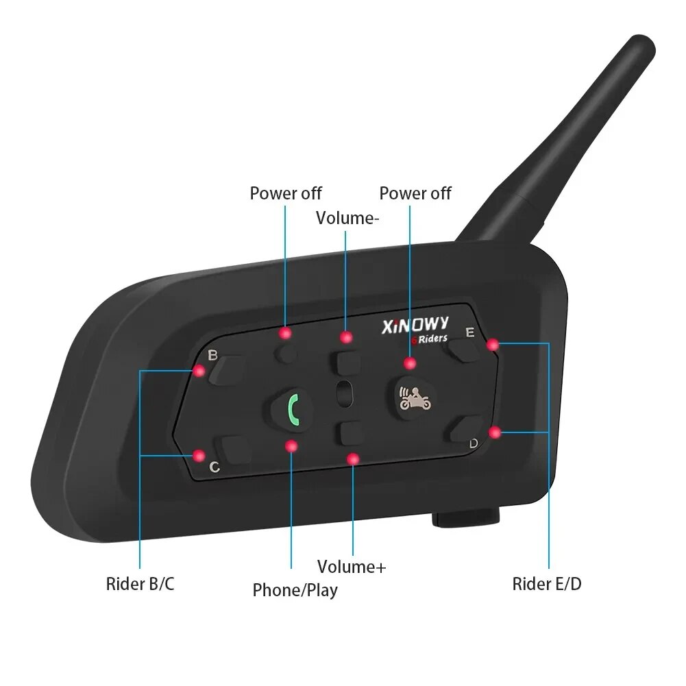 XiNOWy V6 PRO interkom w kasku – Full Face Motorcycle Helmet With Bluetooth recenzja i cena