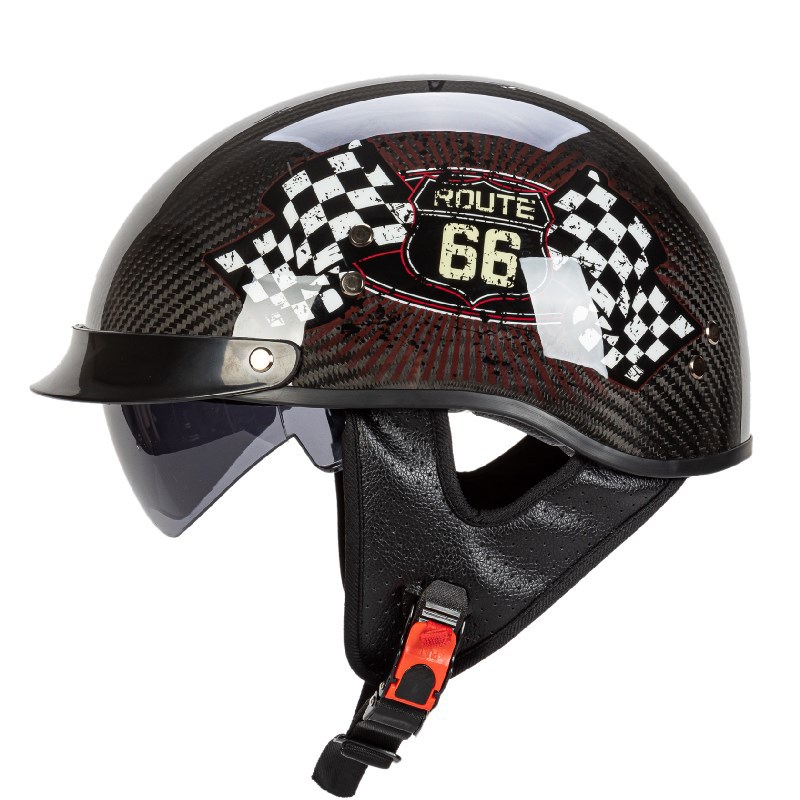 Prawdziwy kask motocyklowy z w – Carbon Fiber Lightweight Motorcycle Helmet recenzja i cena