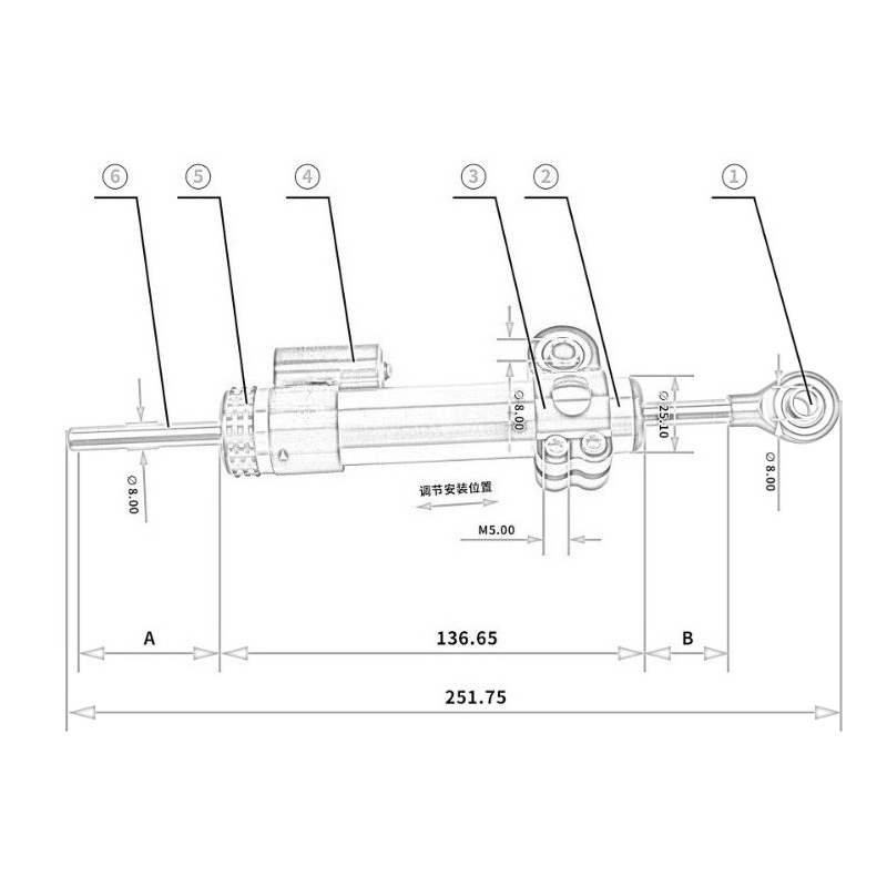 Amortyzator kierownicy z włókn – Scooter Parts recenzja i cena