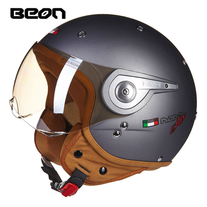 BEON B-110 kask motocyklowy be – Vintage Open Face Retro Helmet recenzja i cena