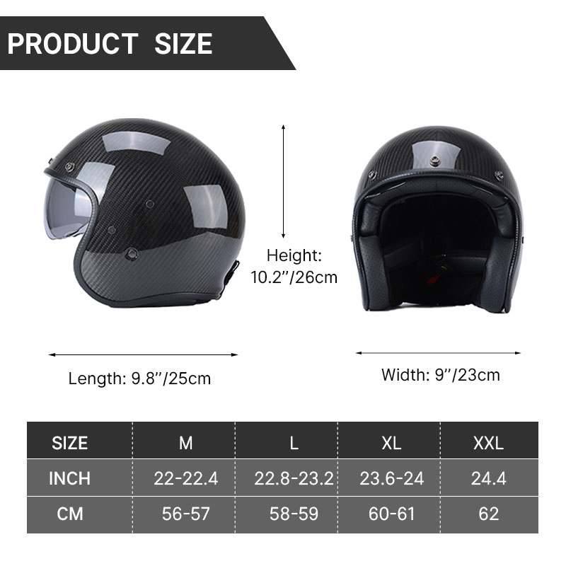 Kask motocyklowy KEAZ DOT Cert – Carbon Fiber Lightweight Motorcycle Helmet recenzja i cena