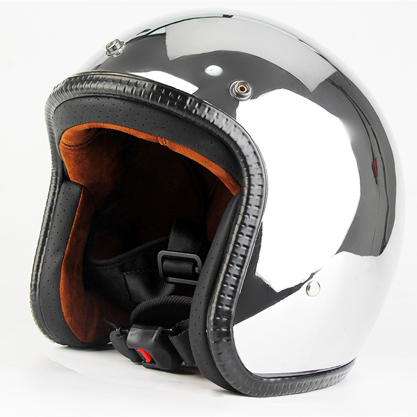Otwarta twarz Kask motocyklowy – Vintage Open Face Retro Helmet recenzja i cena