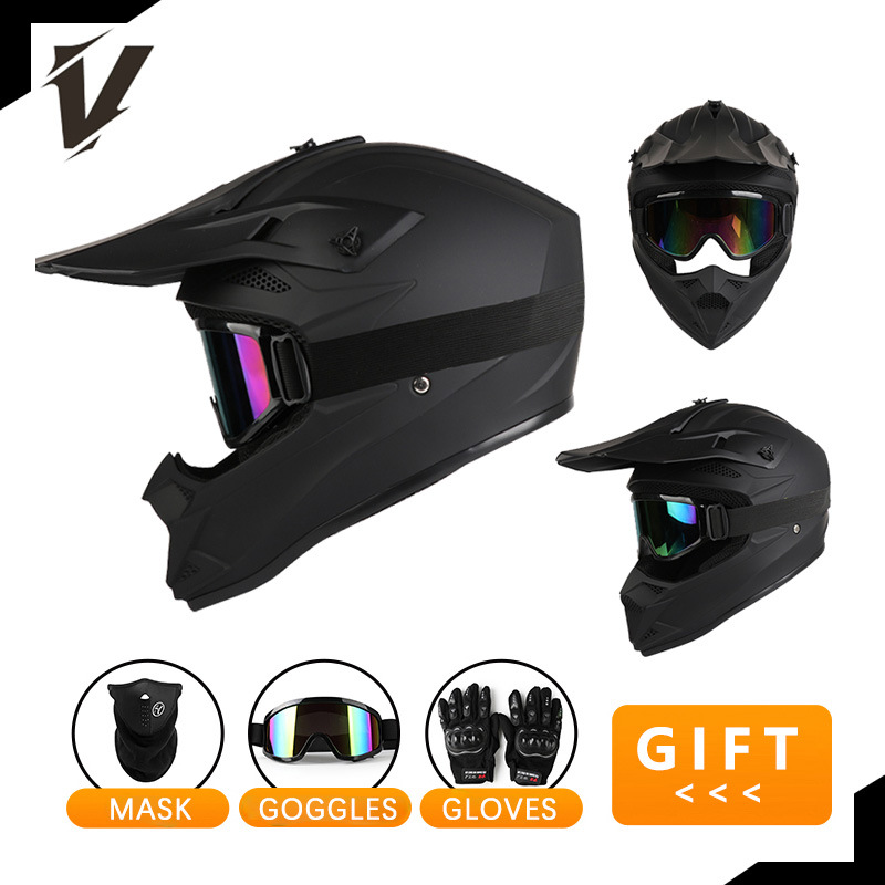 Zestaw kasku motocyklowego ter – Off Road Motocross Helmet Goggles Set recenzja i cena
