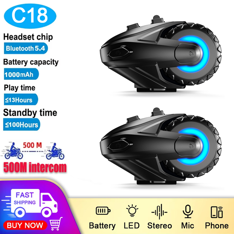 1/2 szt. Motocyklowy zestaw sł – Universal Motorcycle Helmet Intercom Headset recenzja i cena