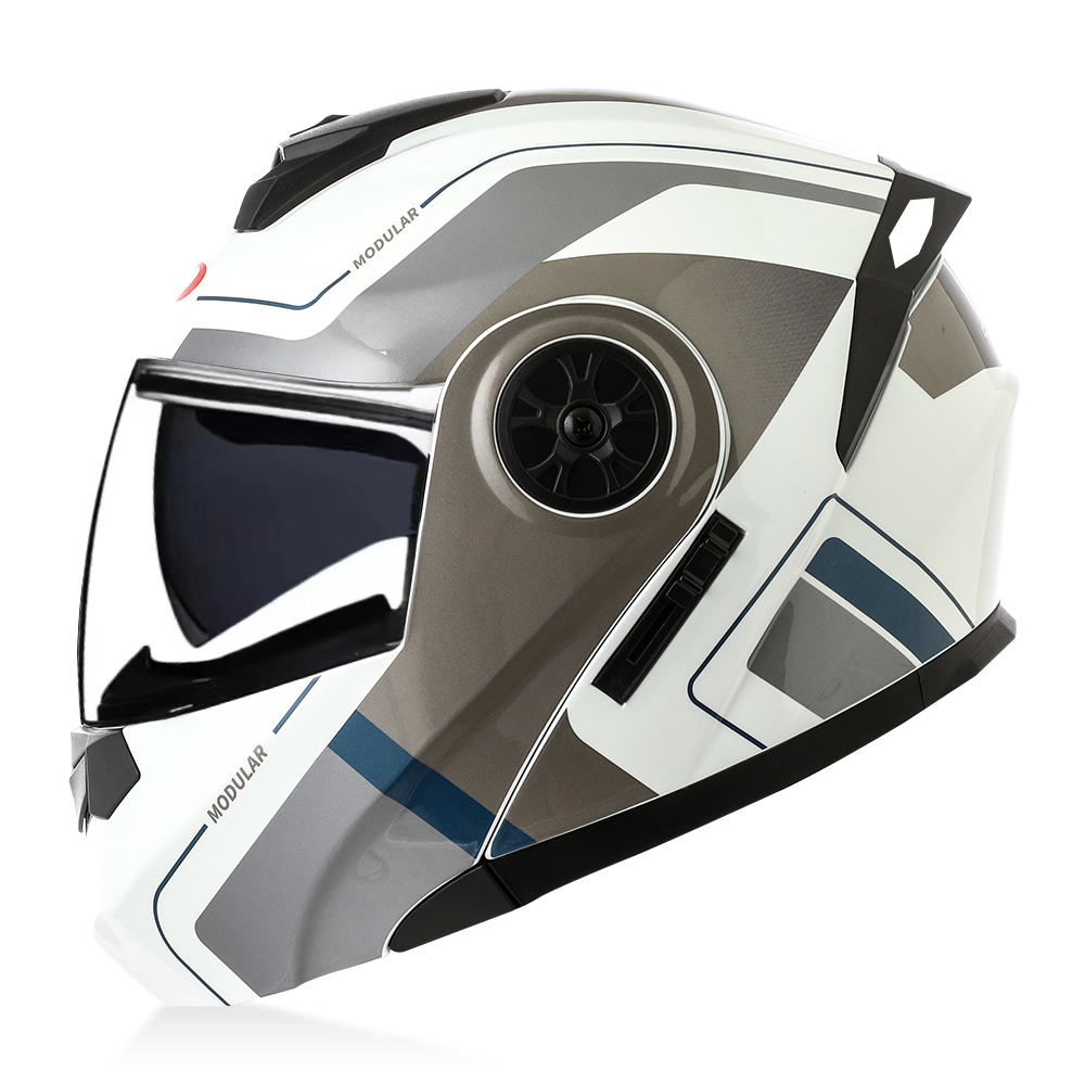 Wysokiej jakości modułowy kask – Modular Flip Up Motorcycle Helmet Dot Approved recenzja i cena