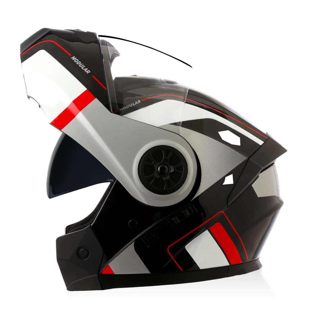 Wysokiej jakości modułowy kask – Modular Flip Up Motorcycle Helmet Dot Approved recenzja i cena