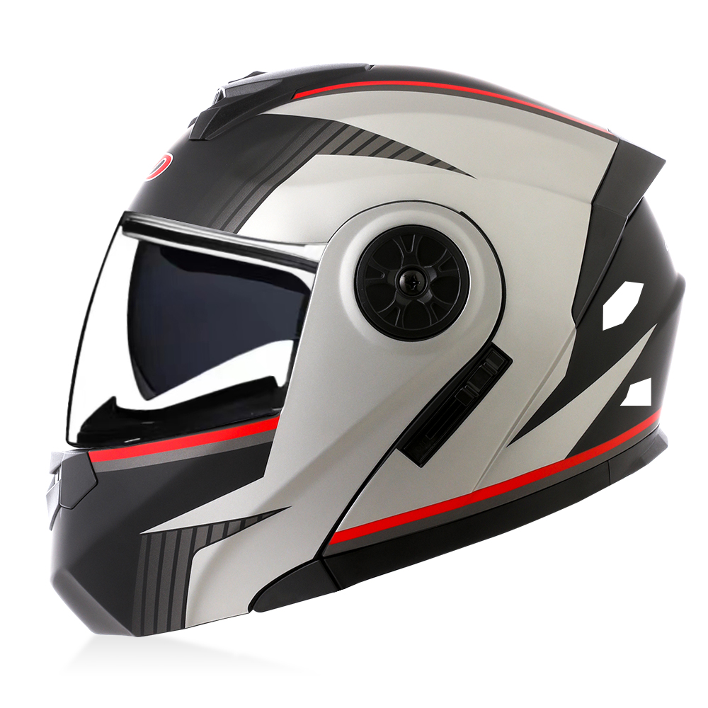 Wysokiej jakości modułowy kask – Modular Flip Up Motorcycle Helmet Dot Approved recenzja i cena