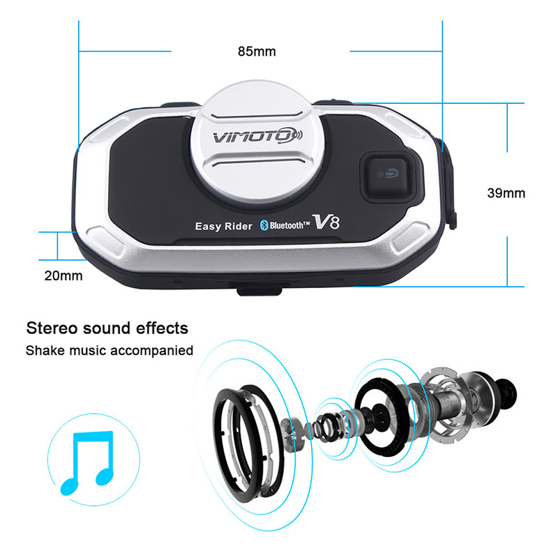 Zestaw słuchawkowy Bluetooth S – Universal Motorcycle Helmet Intercom Headset recenzja i cena