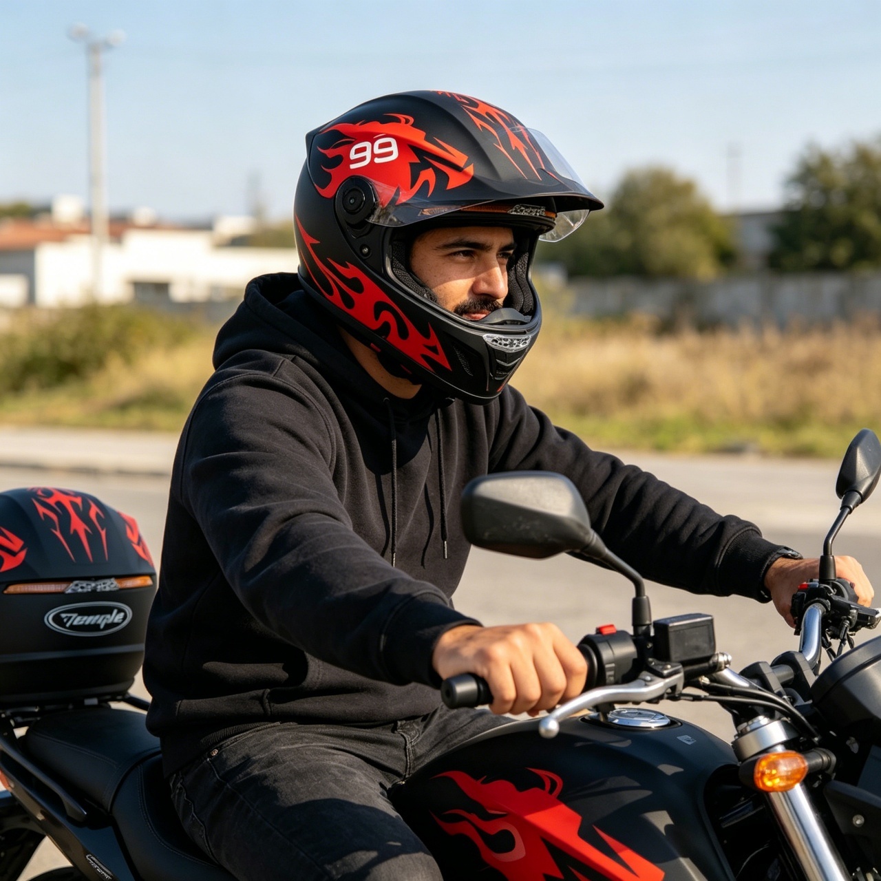 Męski kask motocyklowy integra – Dual Visor Motorcycle Racing Helmet recenzja i cena