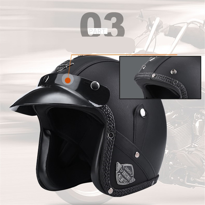 New Arrival kaski otwarta twar – Vintage Open Face Retro Helmet recenzja i cena